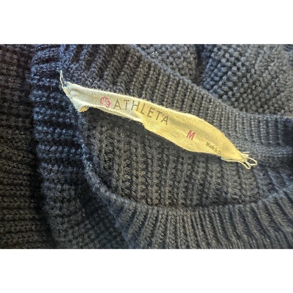 ✨2/$20 Athleta Soft Merino Tunic Ribbed Sweater Extra Fine Wool Blend Medium - Picture 7 of 13